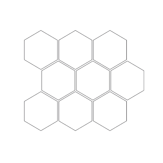Mosaic Coral Stone Hex Matt (4x4.5) | General Ceramic Tiles
