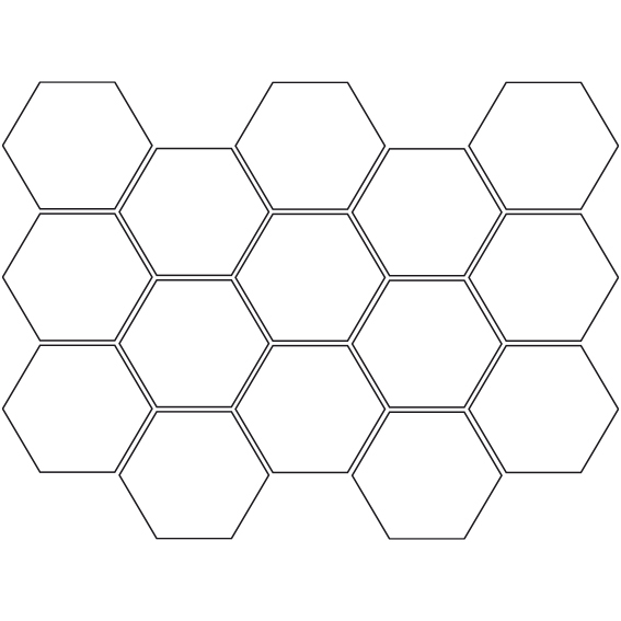 Mosaic Dolomite Crema Hex Matt Sheet 10x14 | General Ceramic Tiles